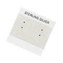 Earring Card Printed Sterling Silver