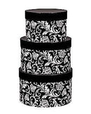 Peppermint Three Piece Round Nested Gift Boxes