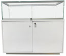 White Showcase with Glass Box Display