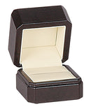 Authentic Leather Single Ring Box
