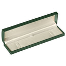 Paper Covered Bracelet Box with Gold Accent and White Interior