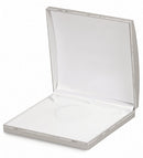 Paper Covered Large Set Box with Gold Accent and White Interior