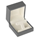 Matte Paper Covered French Clip Earring Box with Cream Leatherette Interior