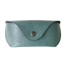 Teal Leatherette Snap Closure Case