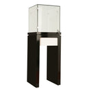 Wooden Jewelry Display Glass Showcase with White Trim