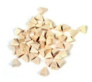 Plastic 1-4 White Pyramids
