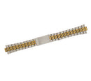 Men's Watch Band-Adjustable Link- Two Tone