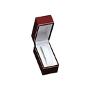 Textured Leatherette Standing Bangle Box with Gold Accent