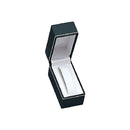 Textured Leatherette Standing Bangle Box with Gold Accent