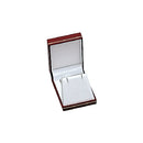 Textured Leatherette Pendant or Earring Box with Gold Accent