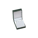 Textured Leatherette Pendant or Earring Box with Gold Accent