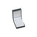 Textured Leatherette Pendant or Earring Box with Gold Accent
