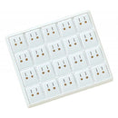 Stackable Plastic Tray with 20 Lever Back Earring Inserts
