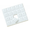 Stackable Plastic Tray with 20 Pendant Inserts