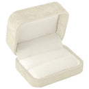 Double Ring Box Wrapped and Lined with Rich Nova Suede