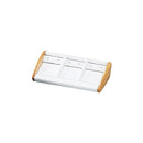 Natural Wood and Leatherette Earring Display - 3 Pairs