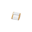 Natural Wood and Leatherette Earring Display