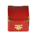 Leatherette Universal Box with Gold Trim and Closure