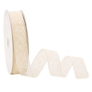 Wired Organza Puffed-up Flower Ribbon