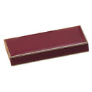 Leatherette Pearl Box with Matching Insert and White Window