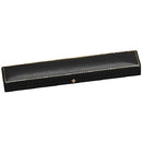 Antique Look Leatherette Bracelet Box with Satin Inner Lid