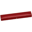Antique Look Leatherette Bracelet Box with Satin Inner Lid