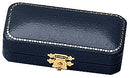 Antique Look Leatherette Cufflink Box with Satin Inner Lid