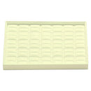Stackable Leatherette Display Tray for 35 Rings