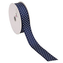 Wired Satin Dots Double Faced Ribbon