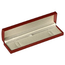 Paper Covered Bracelet Box with Gold Accent and White Interior