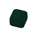 Suede Single Earring Box with White Interior