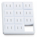 Stackable Plastic Jewelry Display Tray for 12 Inserts