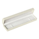 Leatherette Bracelet Box with Gold Accent and White Interior