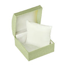 Leatherette Collar Watch Box with Gold Accent and White Interior