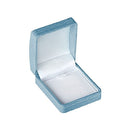 Leatherette Pendant Box with Gold Accent and White Interior