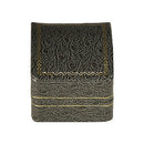 Leatherette Universal Box with Gold Accent and White Interior