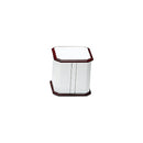 Leatherette and Rosewood Jewelry Pedestal Display