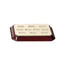 Leatherette & Wooden Ring Tray