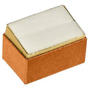 Two-tone Paper Double Ring Box with Gold Accent