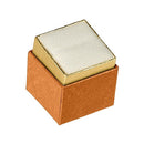 Two-tone Paper Single Ring Box with Gold Accent