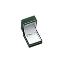 Textured Leatherette Pendant Box with Gold Accent