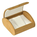 Suede Domed Bangle or Watch Box with White Suede Interior