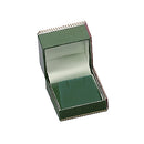 Leatherette Single Earring Box with Matching Insert and White Window
