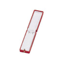 Antique Look Leatherette Narrow Pendant Box with Satin Inner Lid