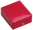 Antique Look Leatherette Pendant Box with Satin Inner Lid