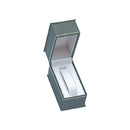 Lizard Skin Textured Leatherette Standing Bangle Box with White Interior