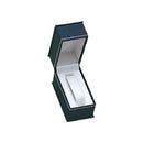 Lizard Skin Textured Leatherette Standing Bangle Box with White Interior