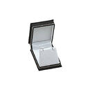 Lizard Skin Textured Leatherette Pendant or Earring Box with White Interior