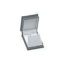 Lizard Skin Textured Leatherette Pendant or Earring Box with White Interior