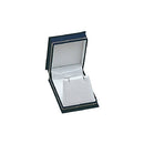 Lizard Skin Textured Leatherette Pendant or Earring Box with White Interior